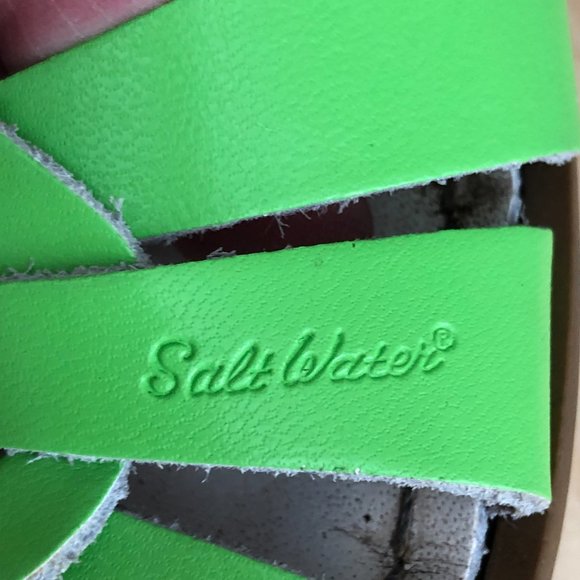 SALT WATER by Hoy Neon Green Sandals - Picture 5 of 7